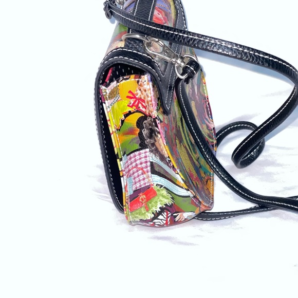 Sydney Love Unique Printed Design Faux Pebbled  Leather Small Crossbody - Picture 11 of 12